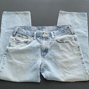 Vtg 90s Carhartt B480 Denim Jeans 36x30 Distressed